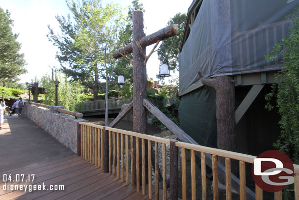 Passing over the stream that will flow through Critter Country to the river.