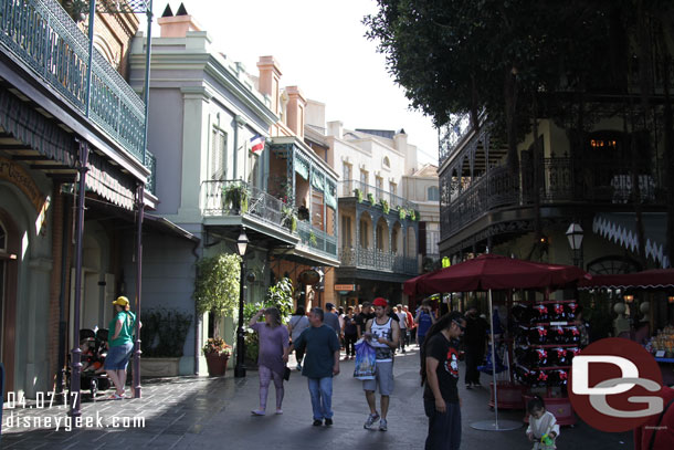 New Orleans Square was not too busy.