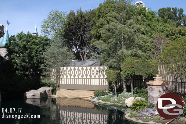 Snow White Grotto work continues.