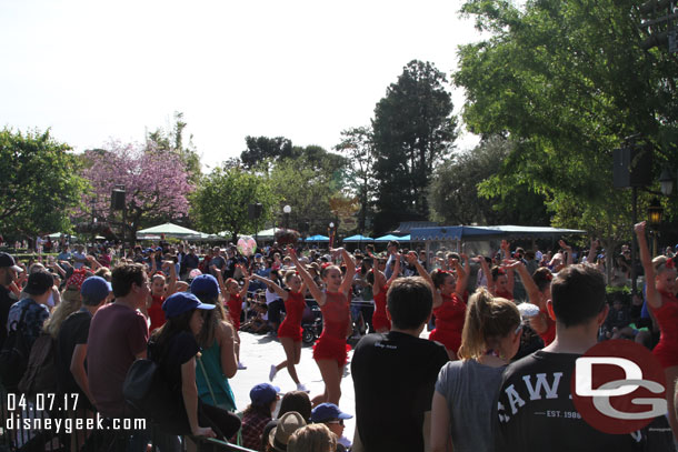 On my way back to DCA ran into a Dance the Magic pre-parade.  I was not in a good spot for a picture. 