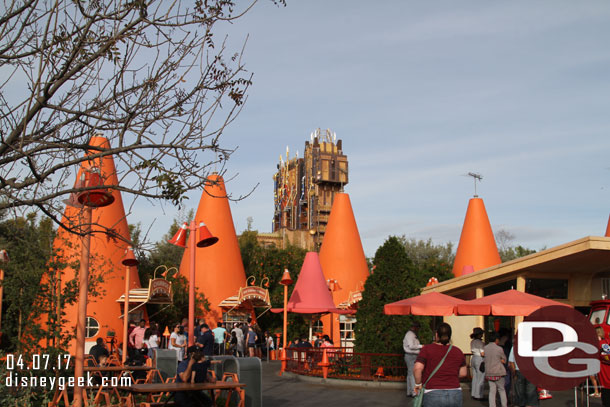 The Cozy Cone with Guardians lurking behind.