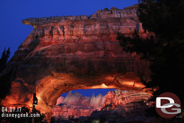 Ornament Valley this evening.