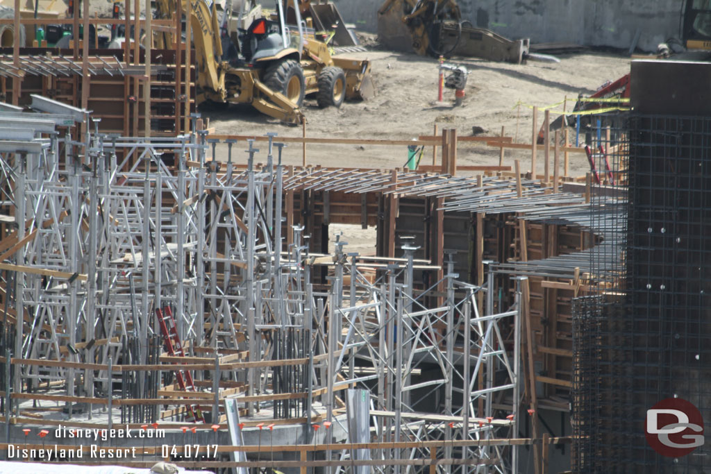 Here you can see the rebar extending  from well that will be for the second floor.