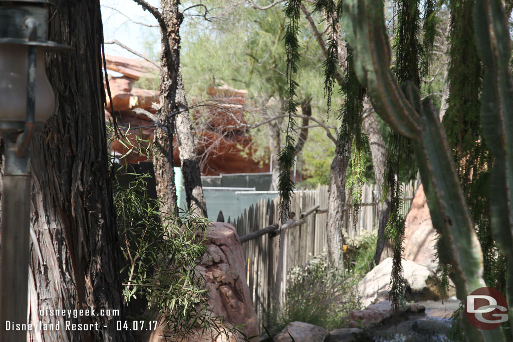 Here you can see the fencing is further down, closer to Fantasyland.