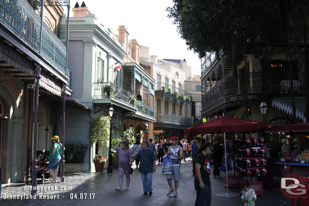 New Orleans Square was not too busy.