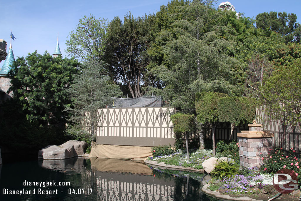 Snow White Grotto work continues.