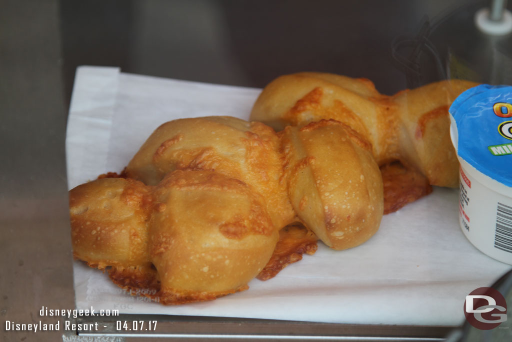 Sourdough pull-apart bread $3.99 at the beer truck in the Wharf