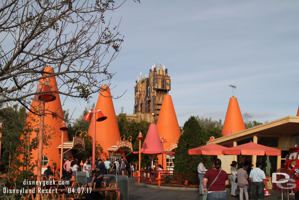 The Cozy Cone with Guardians lurking behind.