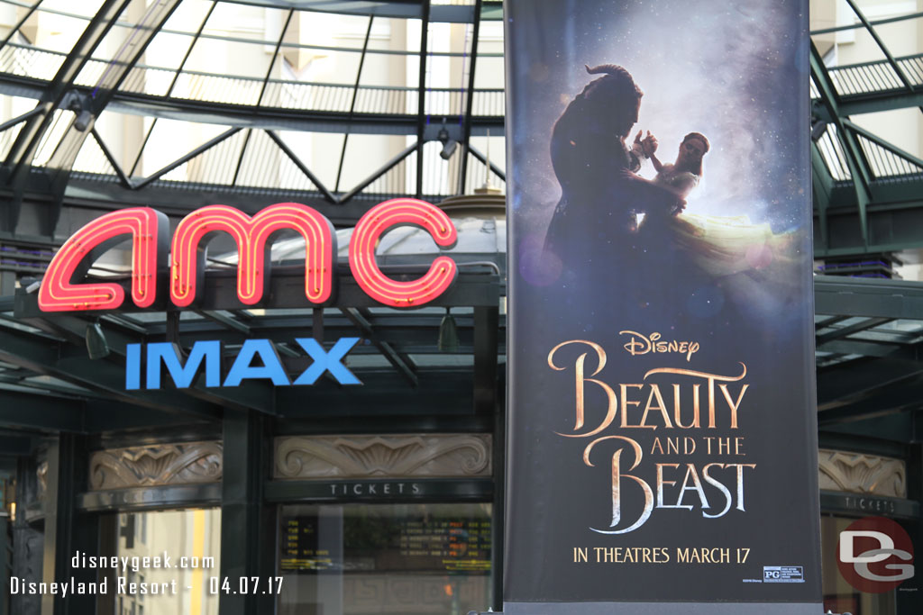 Beauty and the Beast banners still up at the AMC