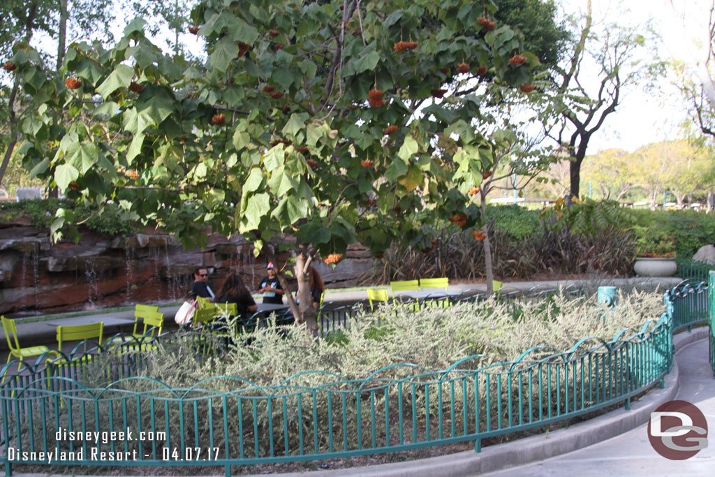 Noticed some of the new tables set up across from World of Disney too (these have probably been there for weeks like the ones on the bridge but I just noticed them)