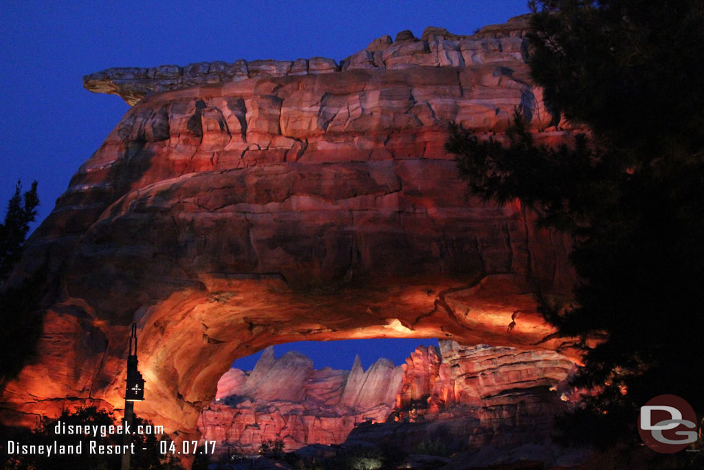 Ornament Valley this evening.