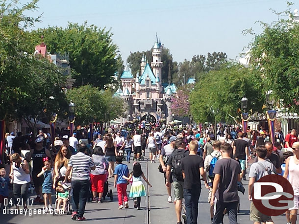 Main Street USA this afternoon