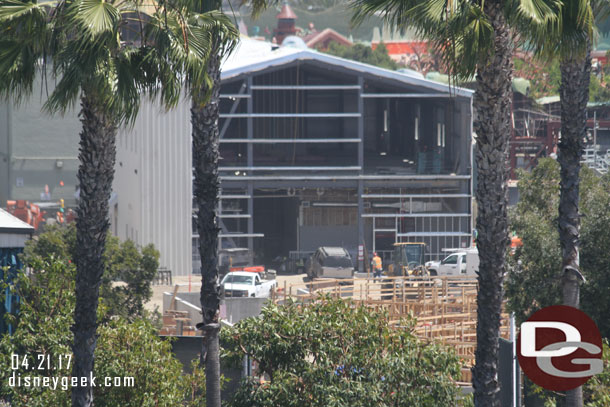 In the foreground you can see forms for the foundation work of the second show building.