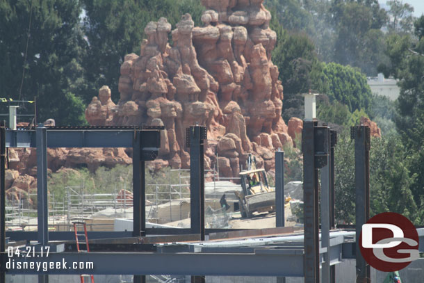 Dirt being moved around on the far berm.  Looks like they were backfilling.