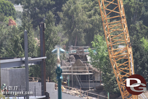 A closer look at the rock formats by the pipe.  Guessing that is a waterfall area.