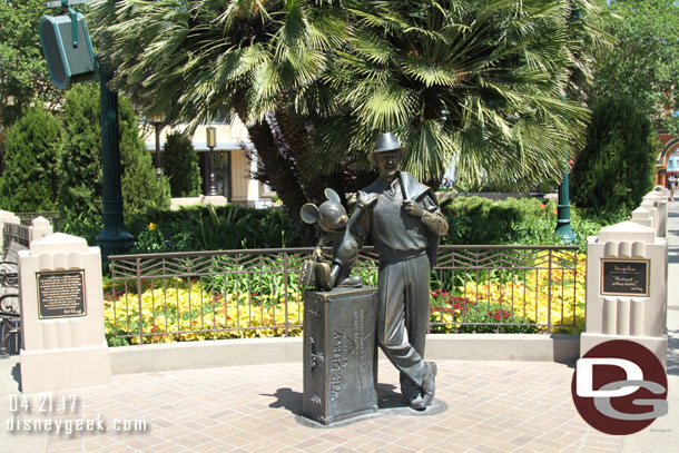 Walt and Mickey - Storytellers on Buena Vista Street.