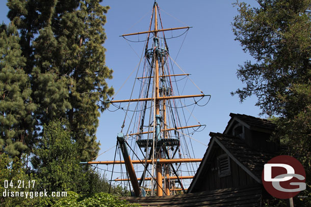 On the Columbia noticed some lights in the rigging now.