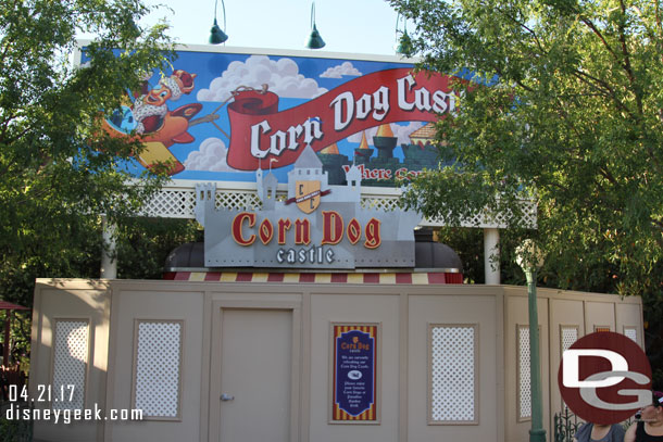 Corn Dog Castle is closed for renovation.