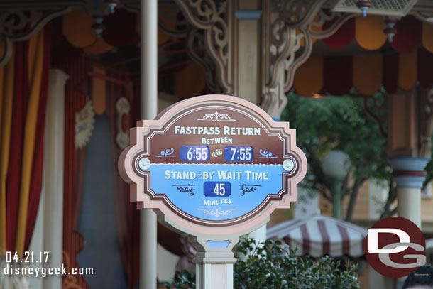 Returned to use my second FastPass for Toy Story.  At 6:15pm