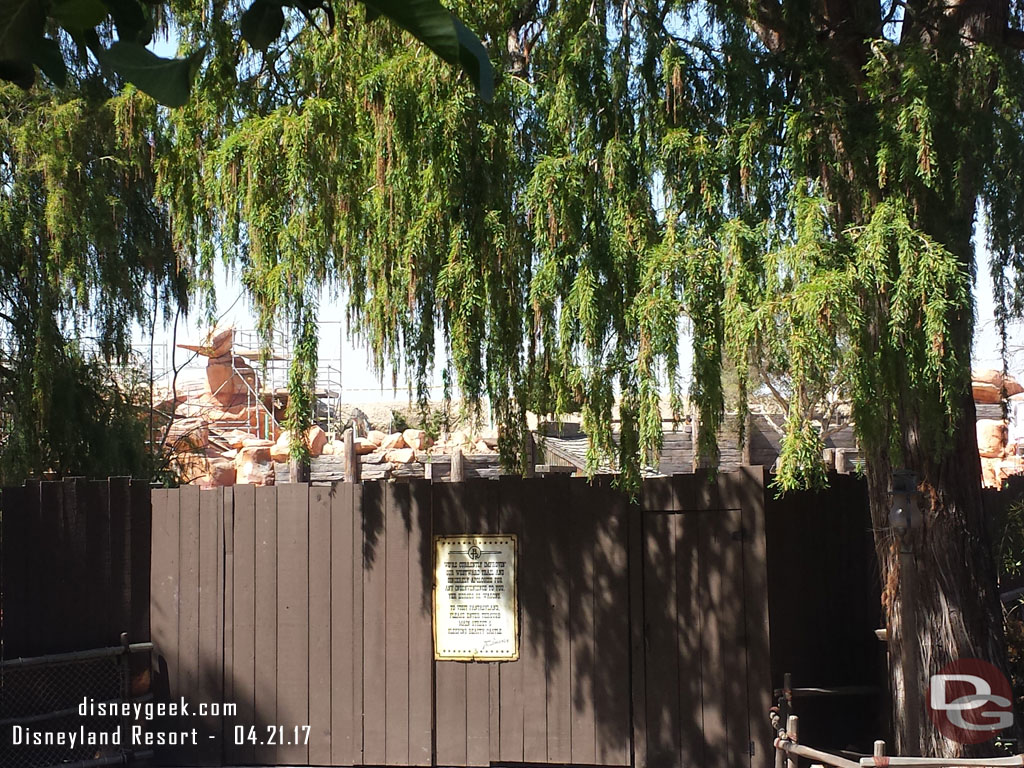 A check of the progress along the Big Thunder Trail.