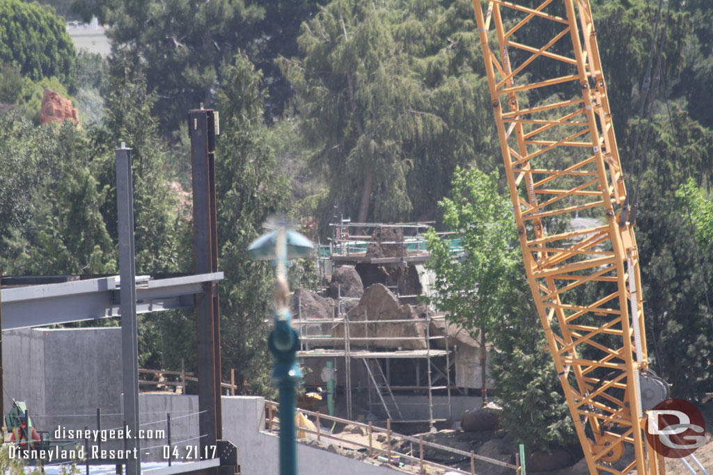 A closer look at the rock formats by the pipe.  Guessing that is a waterfall area.