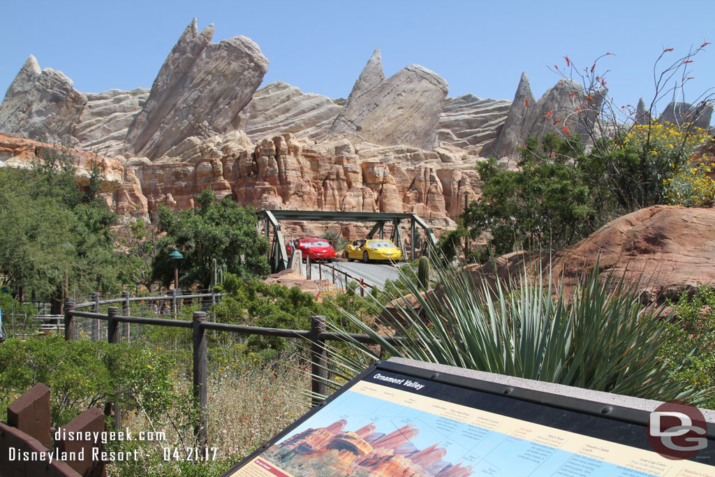 Ornament Valley this afternoon.