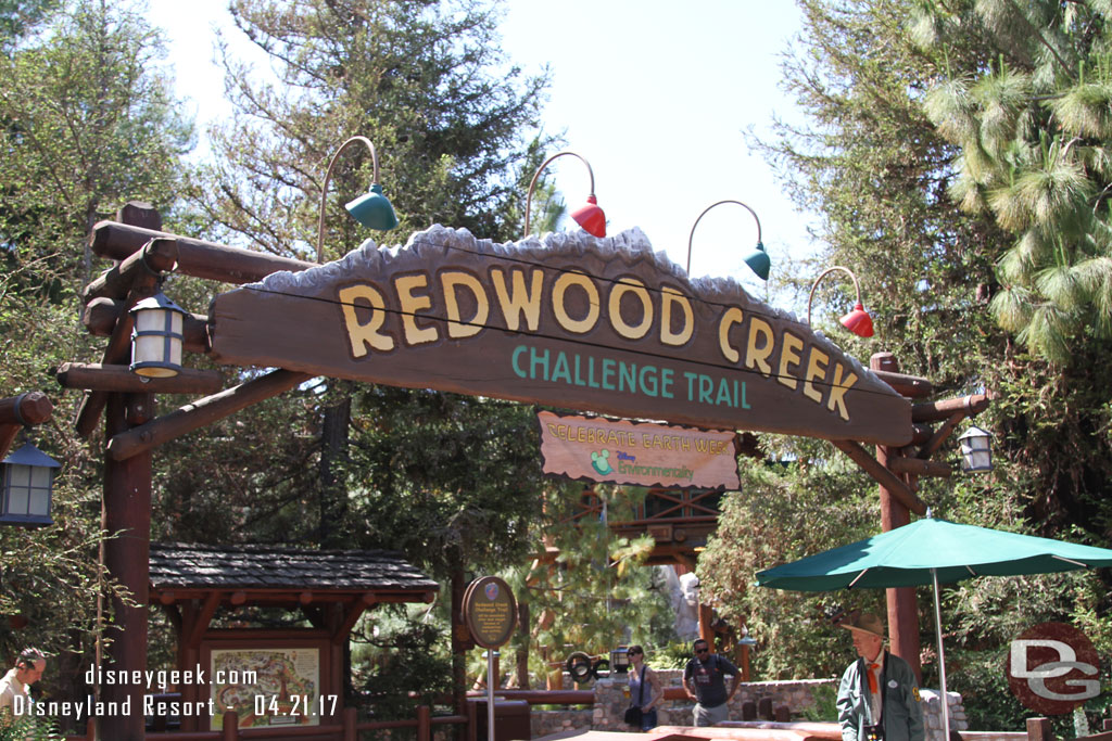 The Redwood Creek Challenge Trail is hosting Earth Week activities.