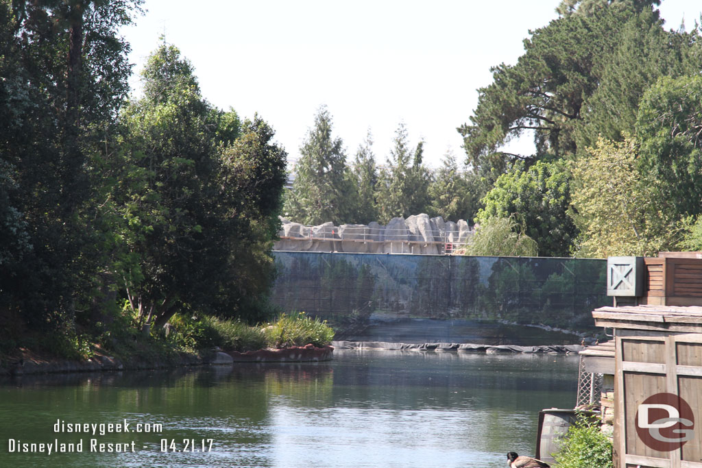 Looking up river this afternoon.