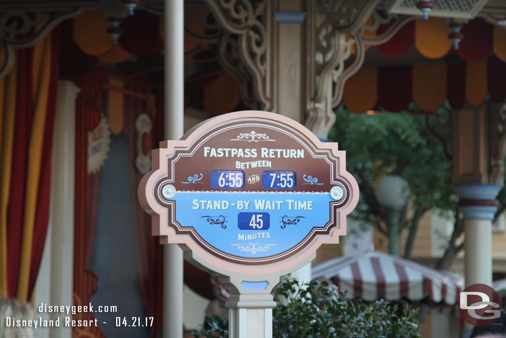 Returned to use my second FastPass for Toy Story.  At 6:15pm