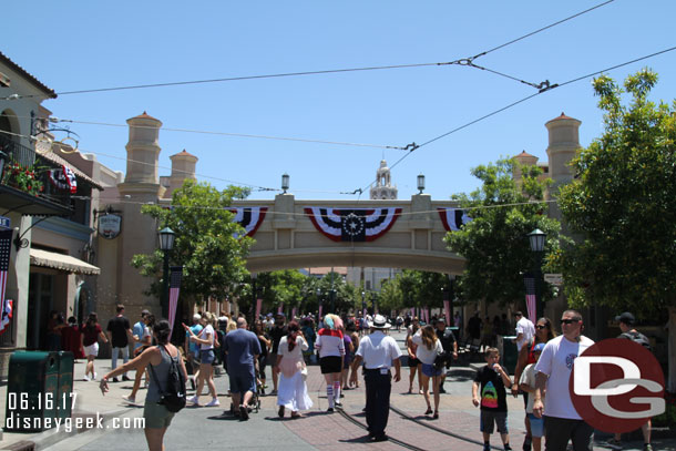 Buena Vista Street this afternoon.