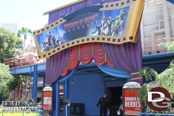 Pirates is gone and now a Summer of Heroes Showcase is inside.  I did not have time to visit this trip though.