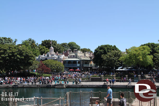 Looking across the River at New Orleans Square.