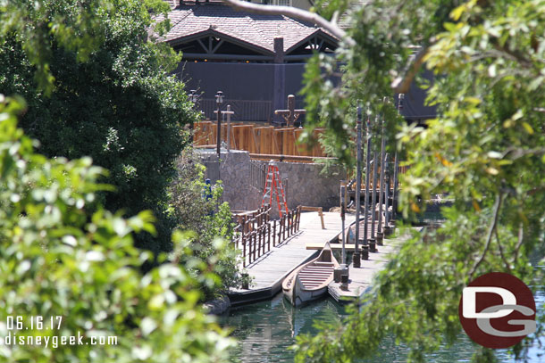 The canoe dock is looking close to complete.  They return the 29th along with the other water craft.