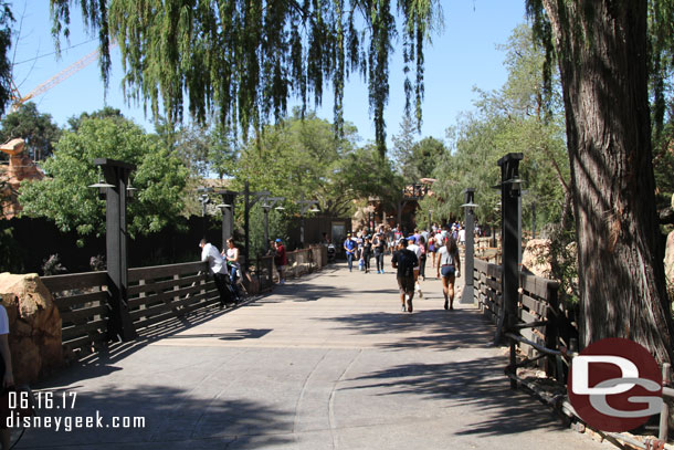 The Big Thunder Trail reopened since my last visit.  Here are some pictures from my first walk through heading from Frontierland to Fantasyland.