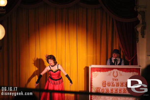 Stopped by the Golden Horseshoe and the Laughing Stock Co was performing.