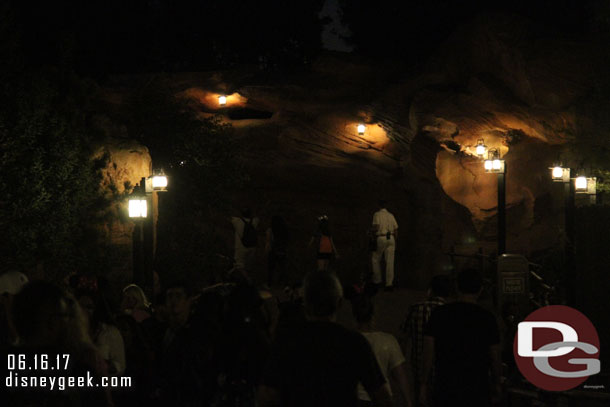 Way too dark and I did not have time to stop and try a longer exposure shot.. but wanted to say how nice it was to have the Big Thunder Trail open again.