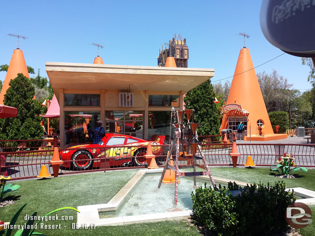 Lightning was at the Cozy Cone, no sign of Cruz this pass through Cars Land.