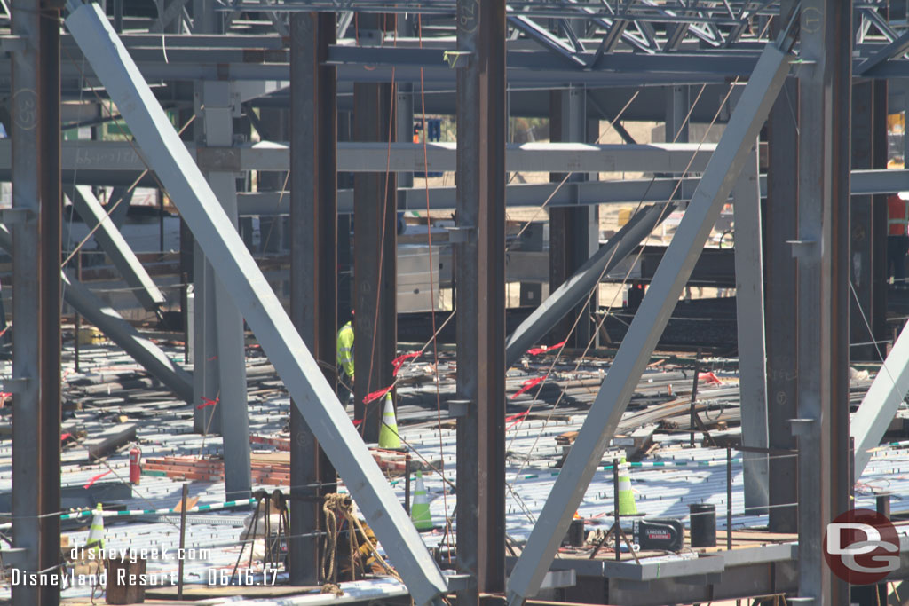 A closer look at the second floor as they prepare to pour the concrete floor.