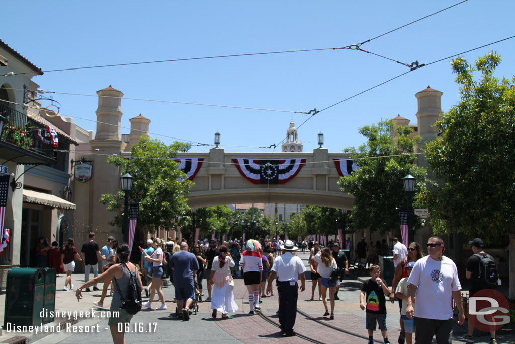 Buena Vista Street this afternoon.