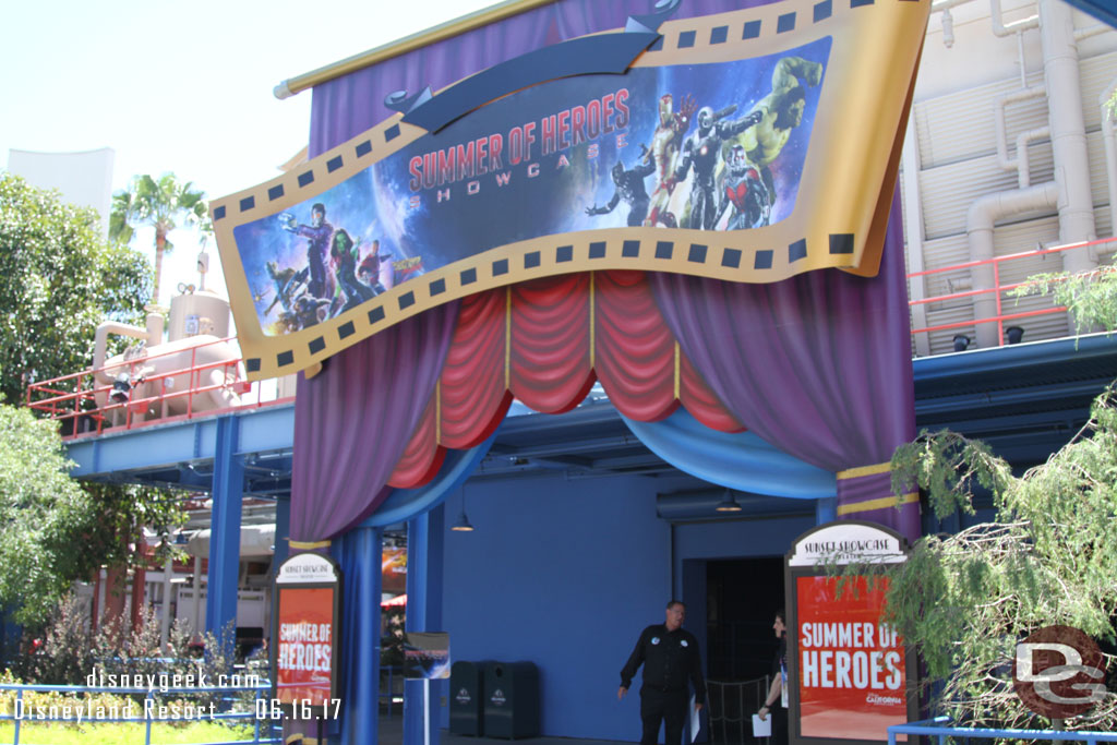 Pirates is gone and now a Summer of Heroes Showcase is inside.  I did not have time to visit this trip though.