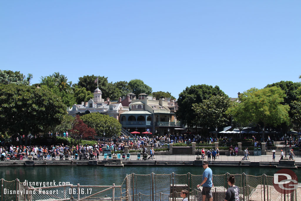 Looking across the River at New Orleans Square.