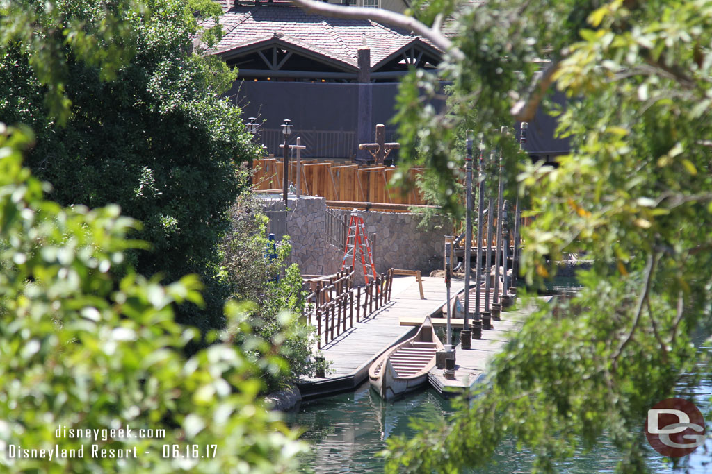 The canoe dock is looking close to complete.  They return the 29th along with the other water craft.