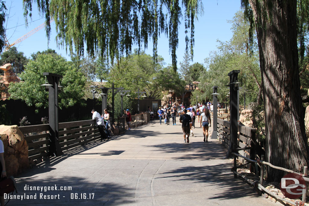 The Big Thunder Trail reopened since my last visit.  Here are some pictures from my first walk through heading from Frontierland to Fantasyland.