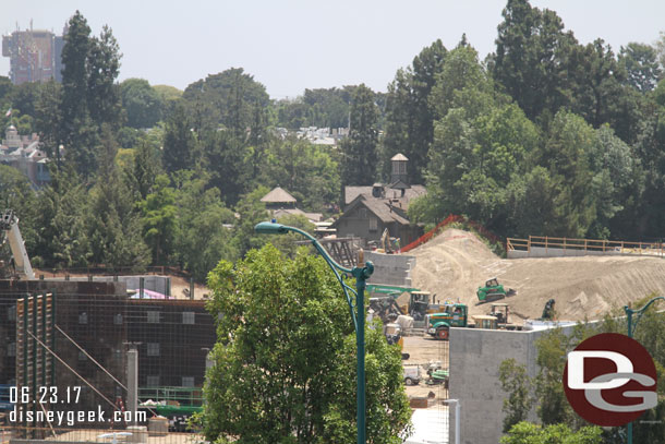 Looking toward Critter Country the new berm looks ready for planting.