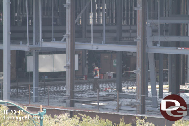 A closer look at the second floor as they prepare to pour the concrete floor.