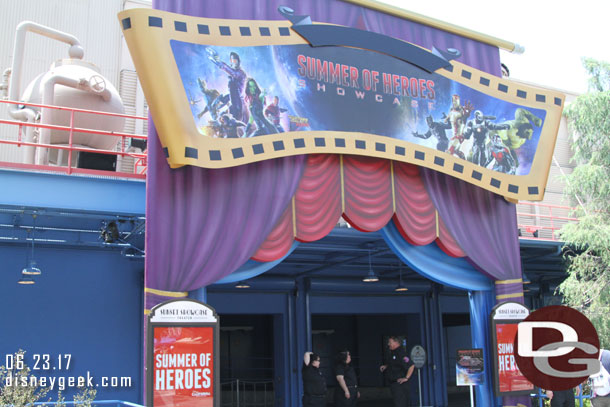 The Summer of Heroes Showcase moved into the Sunset Showcase Theatre a couple of weeks ago replacing the Pirates Preview. 