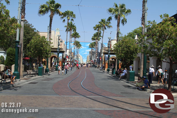 Hollywood Blvd is quiet at the moment.