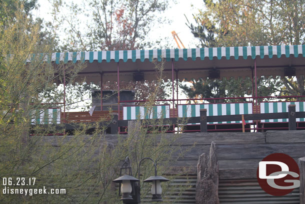 You should get some nice views of Big Thunder from the train now.