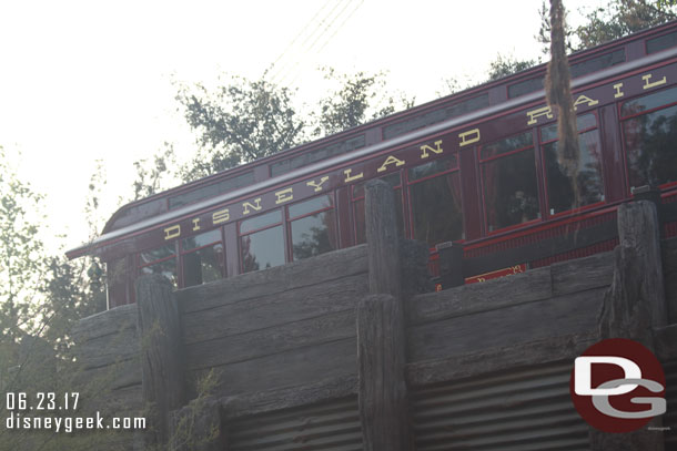 The Lilly Belle passing by.