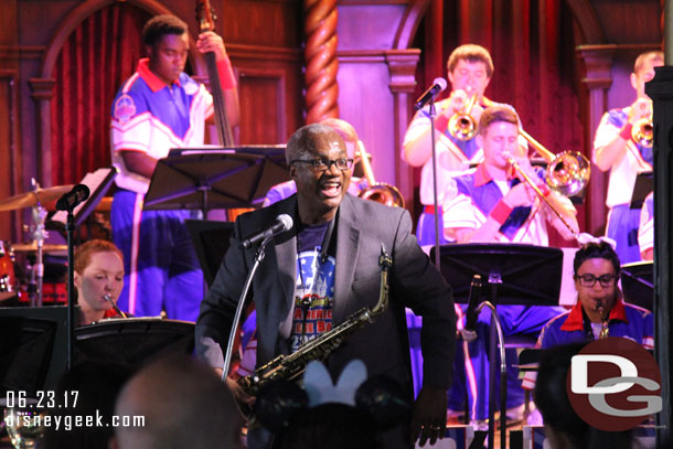 Ron Carter was a guest of the All-American College Band this evening.